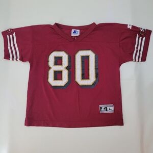 Vintage 1998 Starter NFL San Francisco 49ers Jerry Rice Youth Home Jersey Large